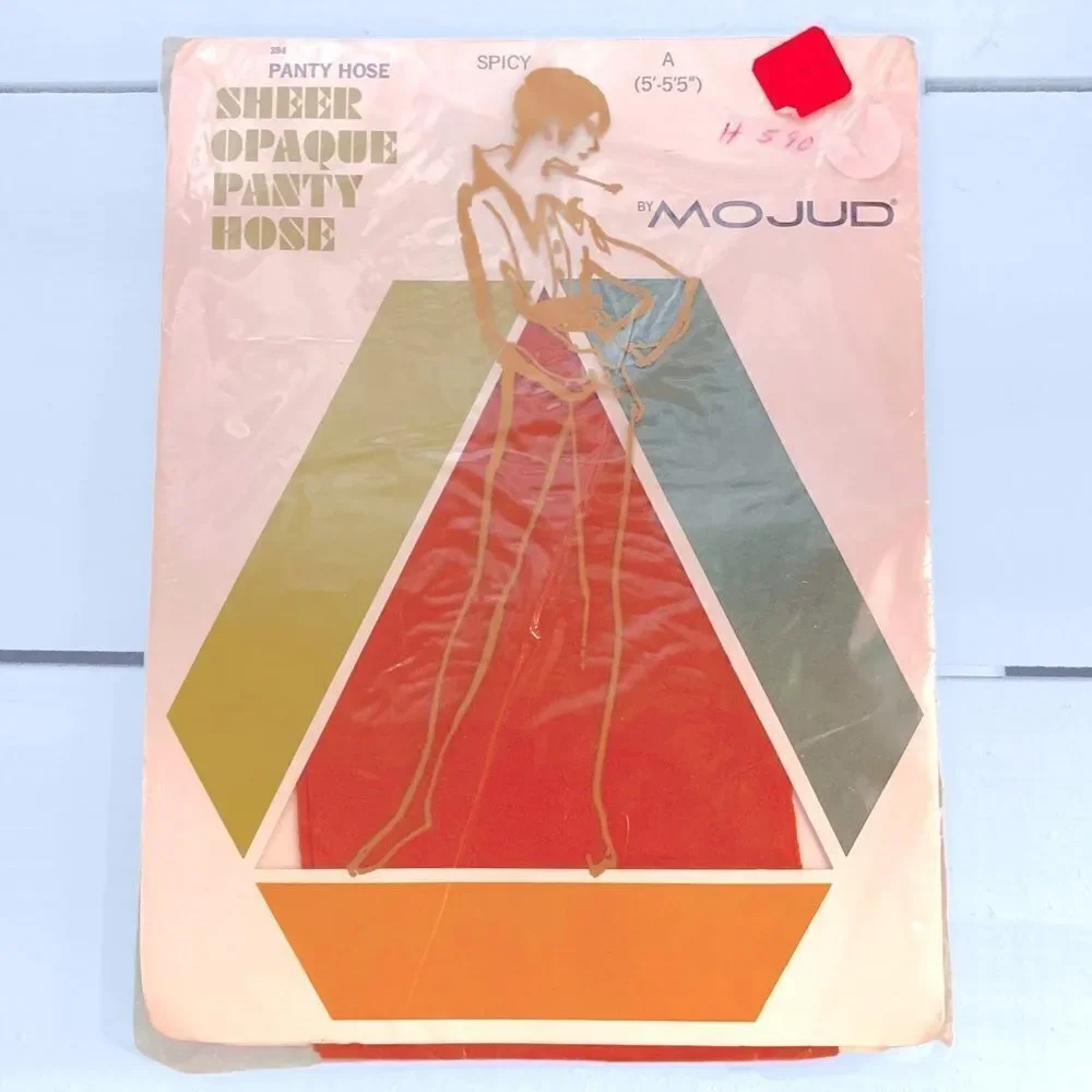 Vintage Mojud Sheer Opaque Pantyhose